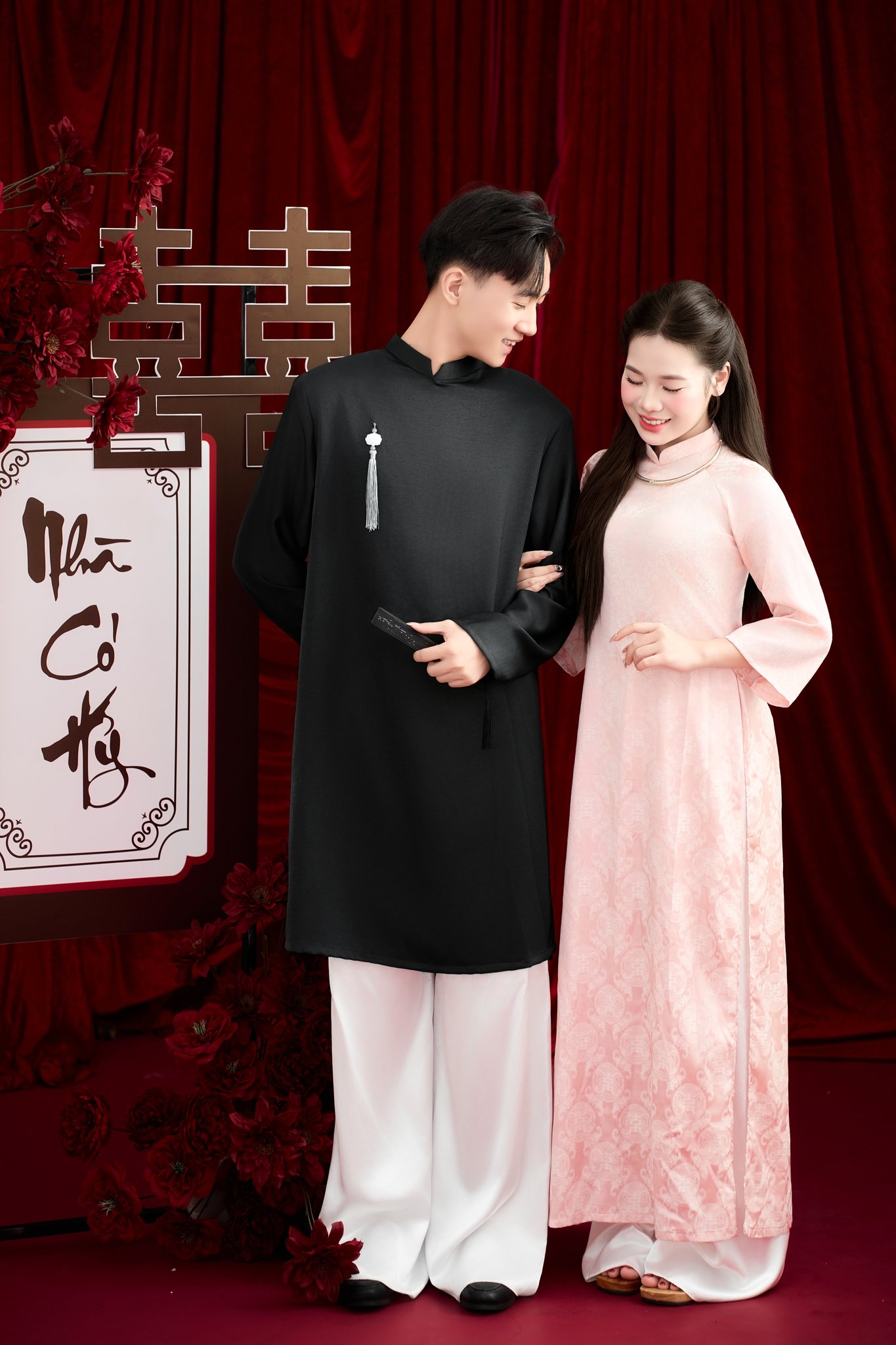 Concept Cưới Áo Dài Ph&ocirc;ng Đỏ